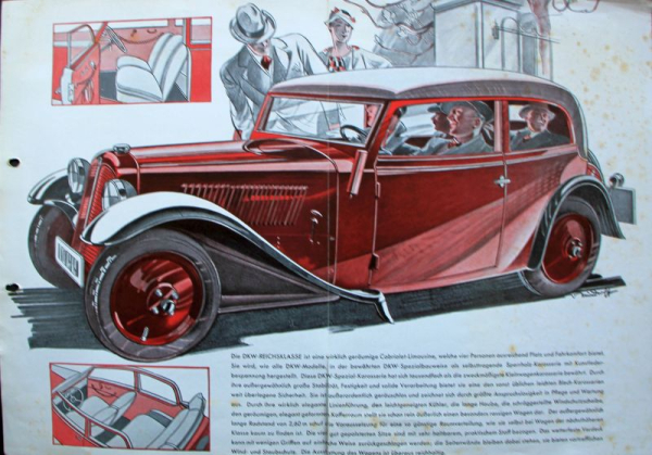 DKW Reichsklasse Modelprogram 1932 Carbrochure (4634)